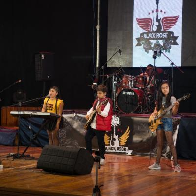Banda Black Rose, de la Escuela Musical Amadeus.Grabación en vivo Teatro Imperial.