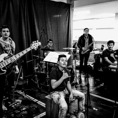 Latin Boys Jazz Ensamble.