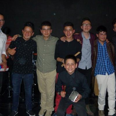 Luego de la Presentación con Latin Boys Jazz Ensamble