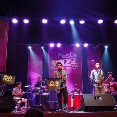 Banda Latin Jazz Boys Ensamble, en presentación Pasto Jazz.