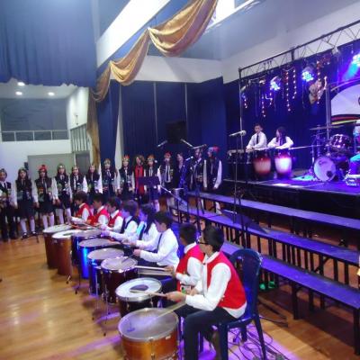 Ensamble de Percusión. Concierto de Fin de Año. E.M Amadeus. Año 2014.