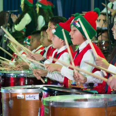 Ensamble de percusión Concierto de Navidad.