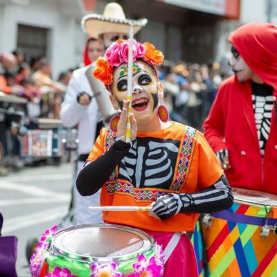 Ensamble de percusión con el colectivo de la E.M Amadeus
