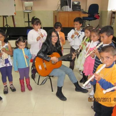 En clase de Iniciación Musical