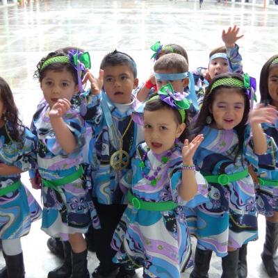 Listos para presentación de Danza y Expresión Corporal..